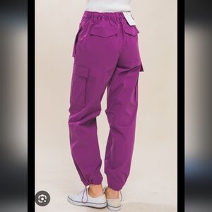 Love Tree Magenta Cargo Pants